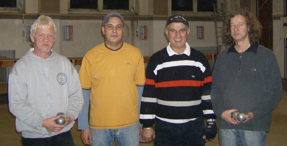 Hubert V�hning, Tarek Iben Lahouel, Latif Barqawi und Detlev Goedecke